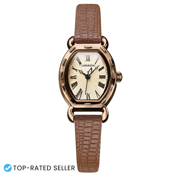 Vintage Leather Band Quartz Analog Square Dial Women\'s Watch Elegant Chic main image 5